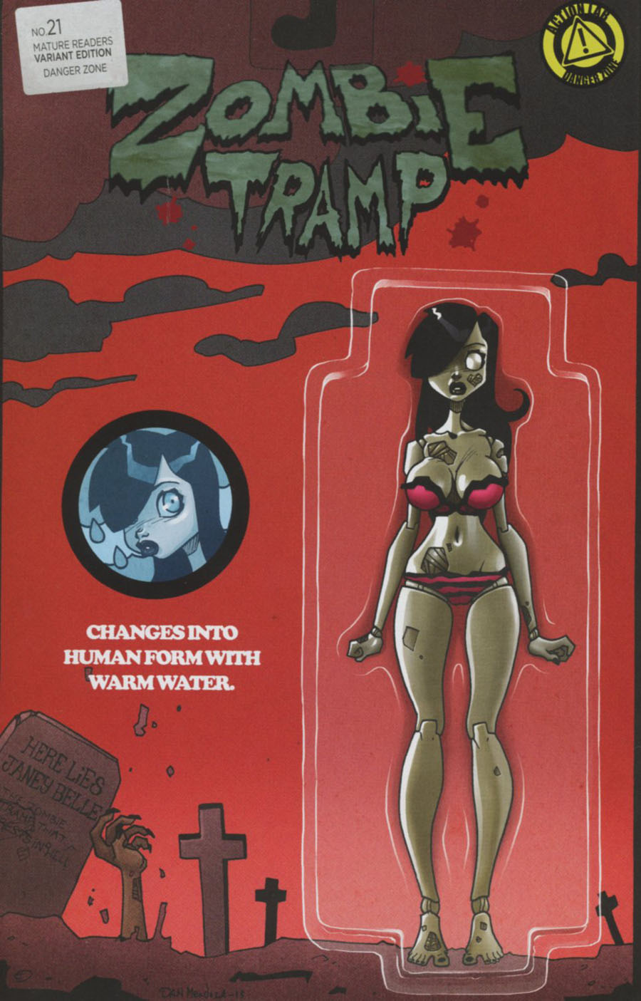Zombie Tramp Vol 2 #21 Cover C Variant Dan Mendoza Action Figure Cover