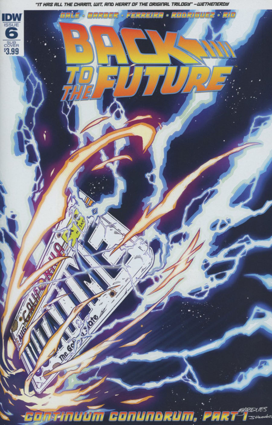 Back To The Future Vol 2 #6 Cover B Variant Anthony Marques Subscription Cover