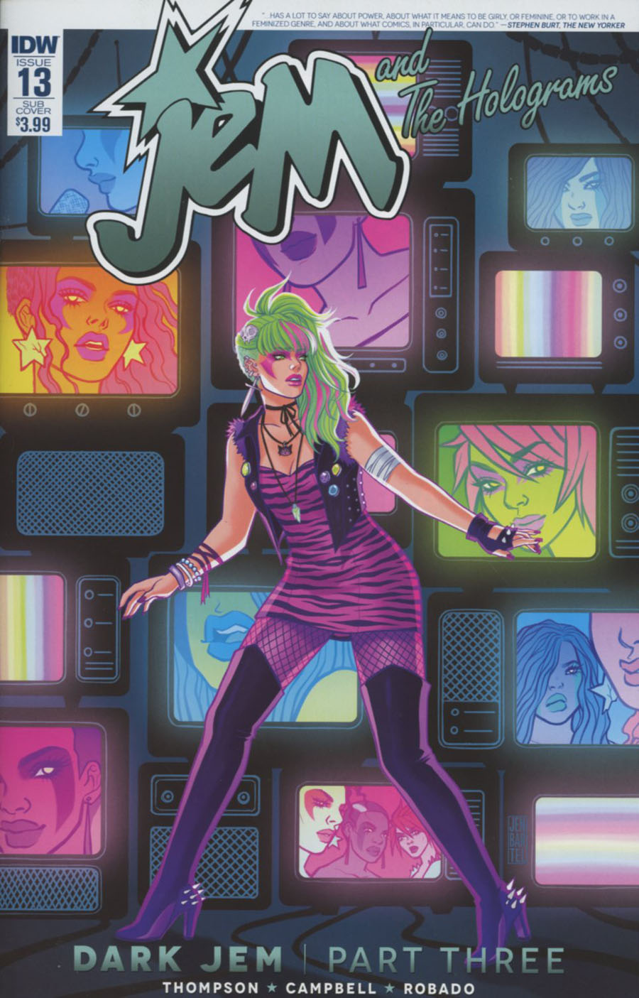 Jem And The Holograms #13 Cover B Variant Jen Bartel Subscription Cover