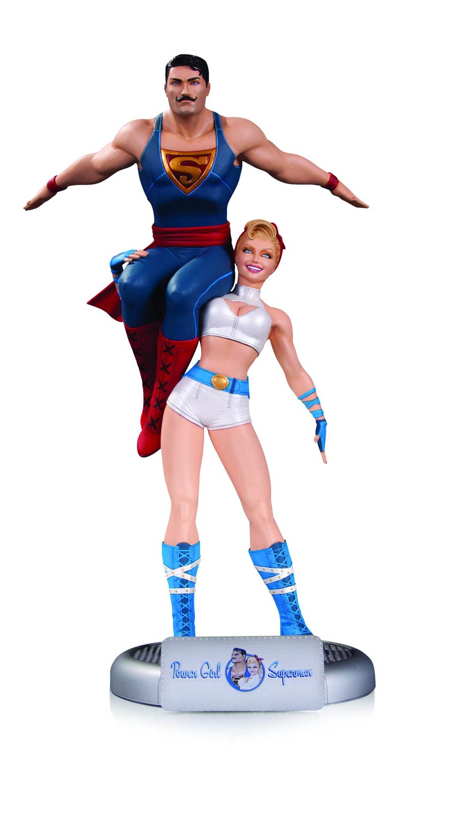 DC Comics Bombshells Power Girl & Superman Statue