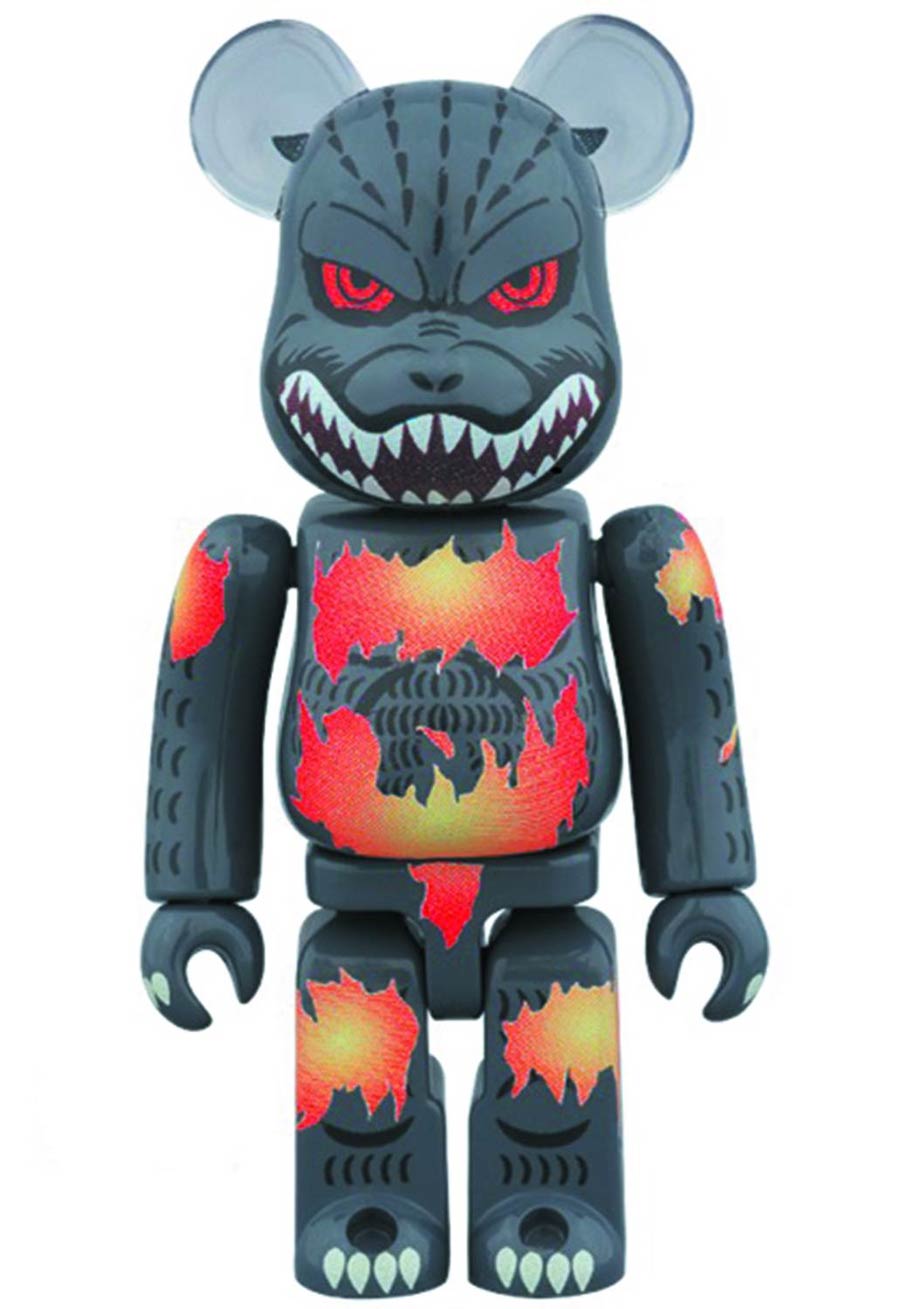 Godzilla 100 Percent Bearbrick Desgodzi Burning Version