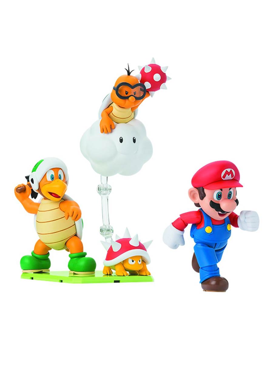 Super Mario S. H. Figuarts - Diorama Play Set E - Hammer Bros / Lakitu / Spiny