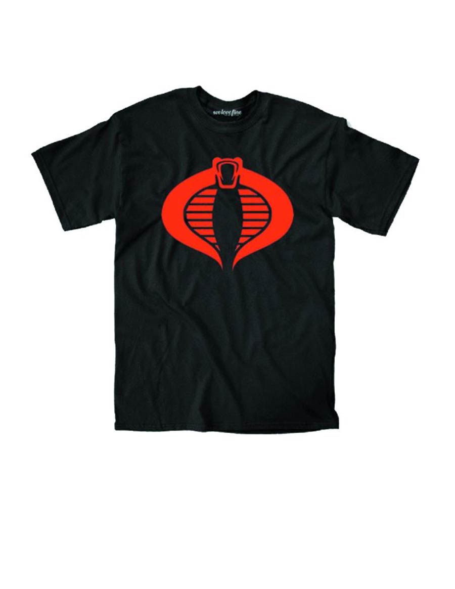 GI Joe Cobra Cano Logo Black T-Shirt Large