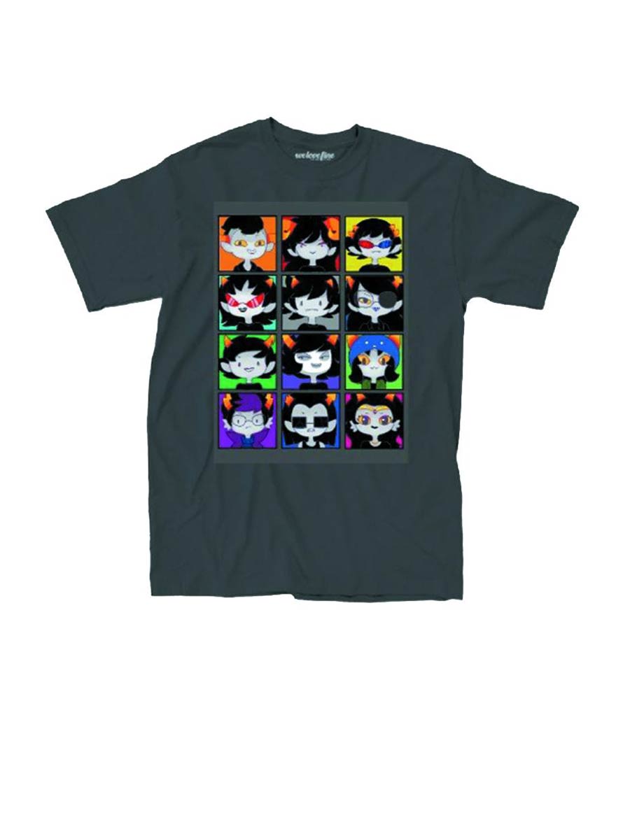 Homestuck New Canvas Charcoal T-Shirt Large