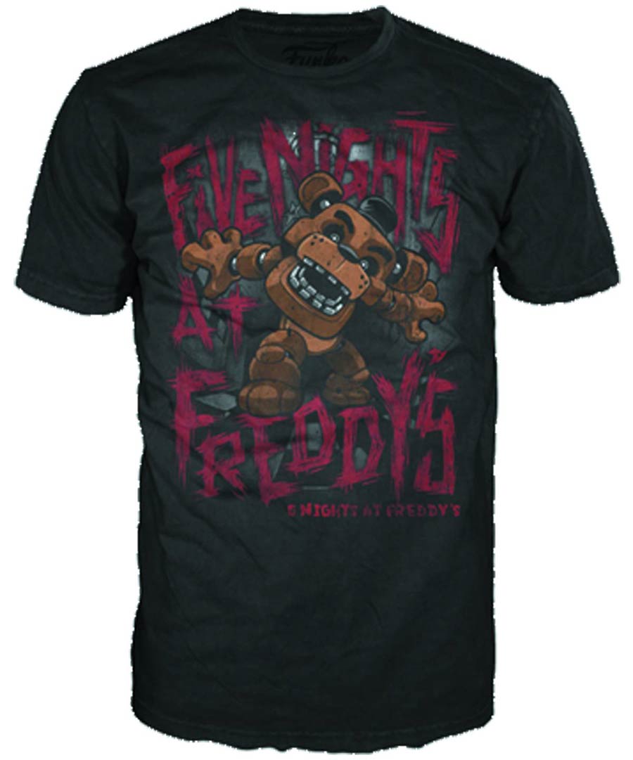 POP Tees Five Nights At Freddys Freddy Fazbear T-Shirt X-Small