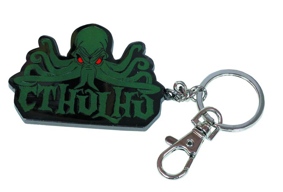 Cthulhu Logo Metal Keyring