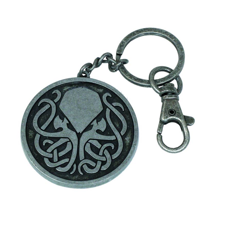 Cthulhu Tribal Metal Keyring