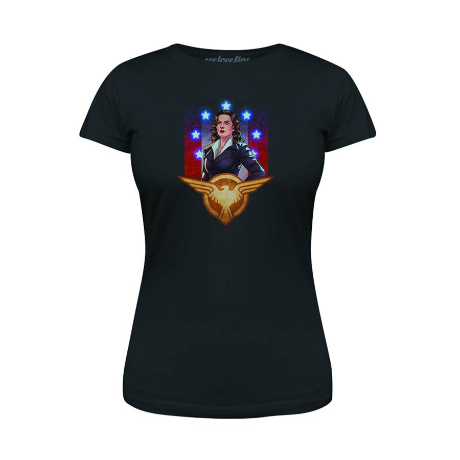 Agent Carter SSR Womens Black T-Shirt Large