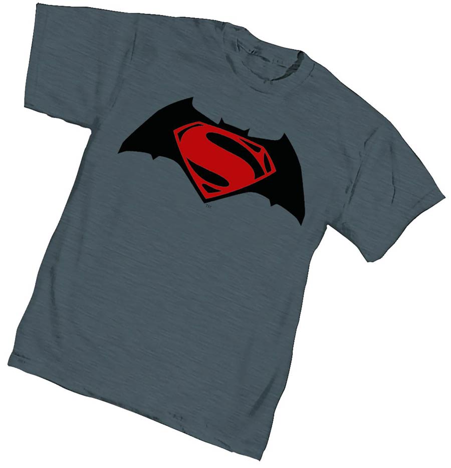 Batman v Superman Dawn Of Justice Symbol Womens T-Shirt Large