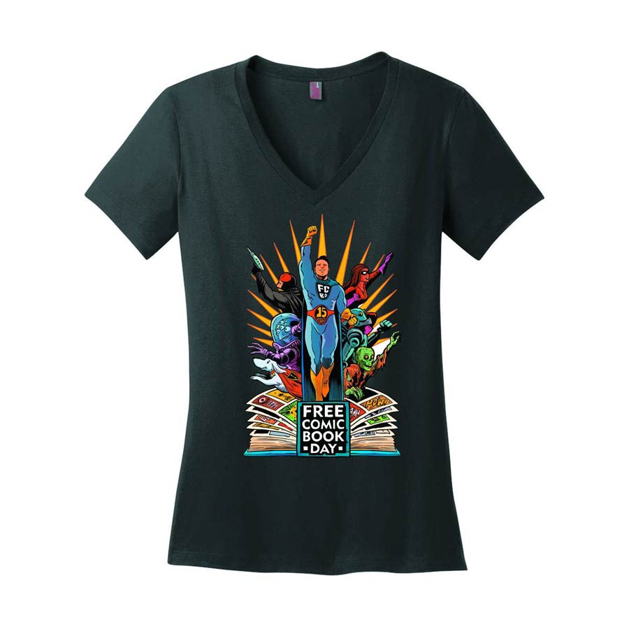 FCBD 2016 Commemorative Artist Francesco Francavilla Black Womens T-Shirt X-Small
