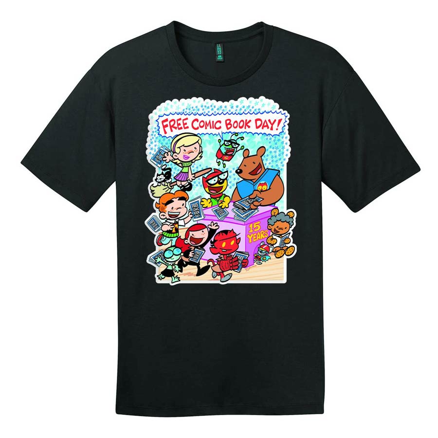 FCBD 2016 Commemorative Artist Art Baltazar Black Youth T-Shirt Large