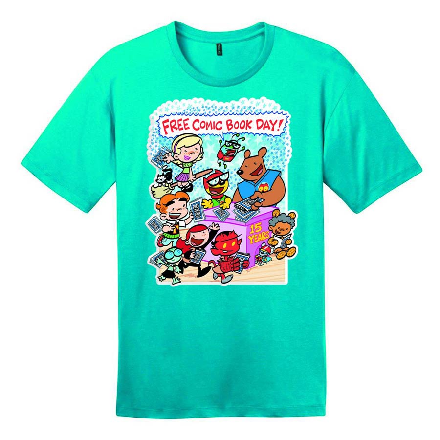 FCBD 2016 Commemorative Artist Art Baltazar Blue Youth T-Shirt Large