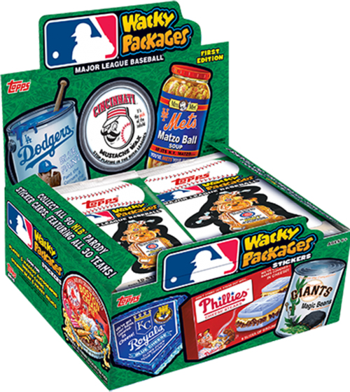 Topps 2016 MLB Wacky Packages Trading Cards Collectors Box