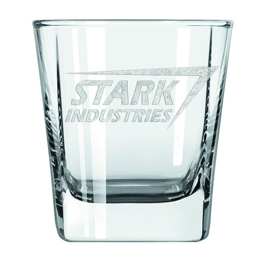 Stark Industries Previews Exclusive Laser Etched Glass Tumbler 2-Pack