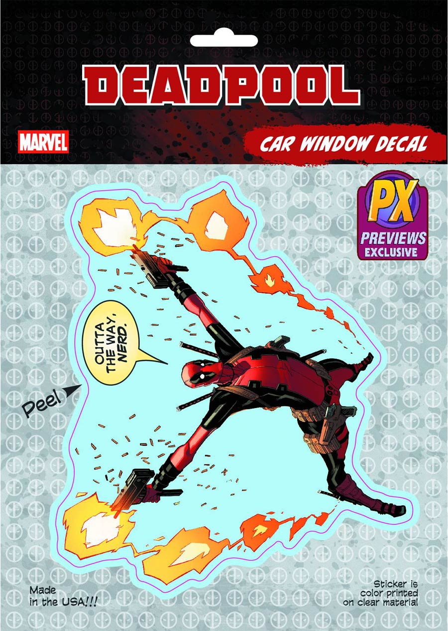 Deadpool Previews Exclusive Vinyl Decal - Outta My Way