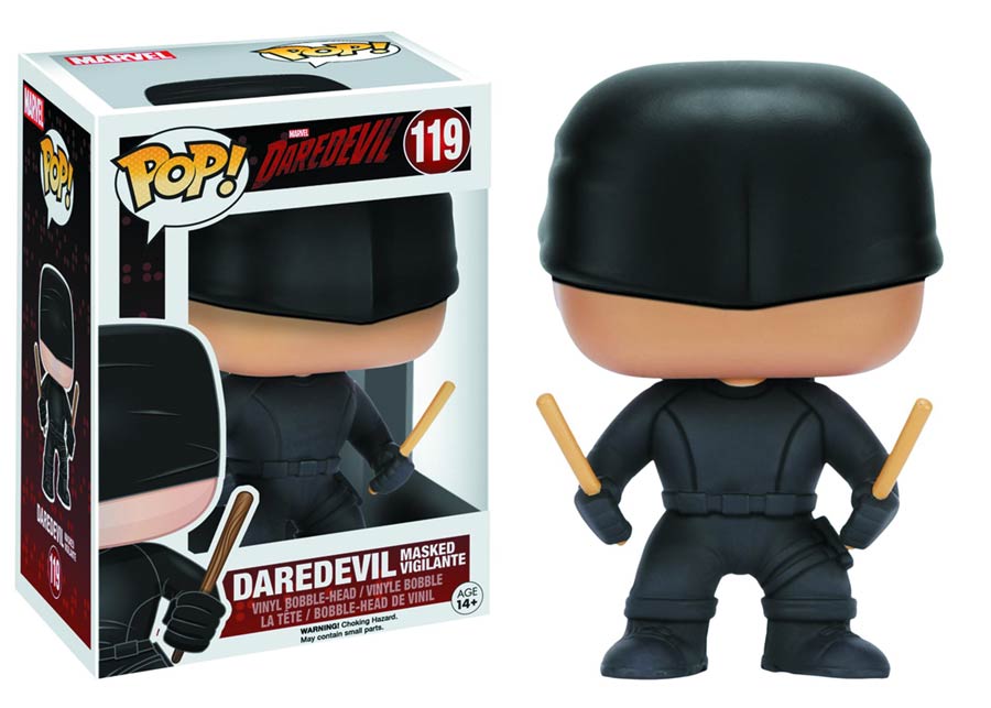POP Marvel 119 Daredevil Daredevil Masked Vigilante Vinyl Bobble Head