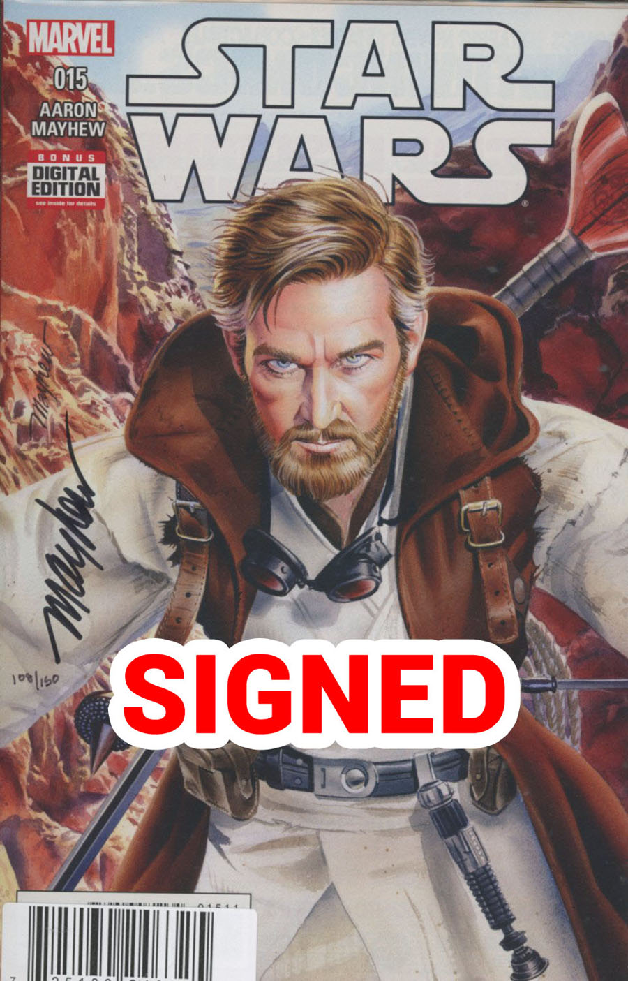 Star Wars Vol 4 #15 Cover D DF Signed By Mike Mayhew