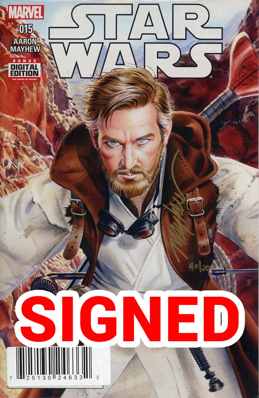 Star Wars Vol 4 #15 Cover E DF Gold Elite Signature Series Signed By Mike Mayhew