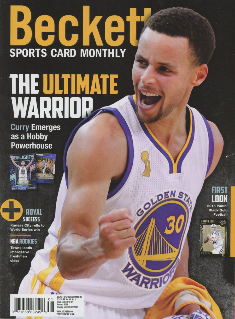 Beckett Sports Card Monthly Vol 33 #1 Jan 2016