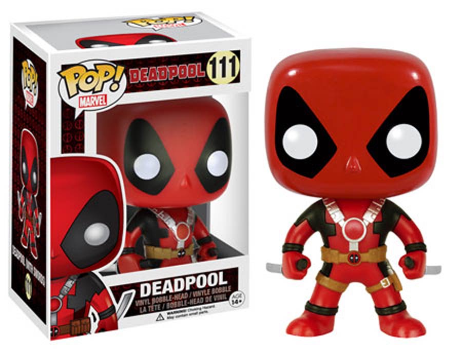 POP Marvel 111 Deadpool Deadpool Two Swords Vinyl Bobble Head