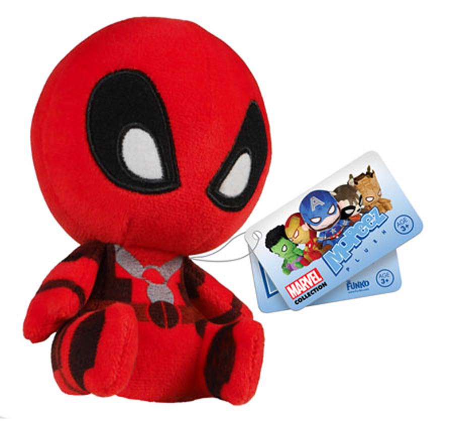 Mopeez Marvel Comics Deadpool Classic Red Plushie