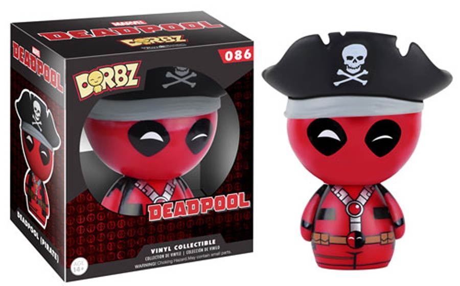 Dorbz 086 Deadpool Pirate Deadpool Vinyl Figure