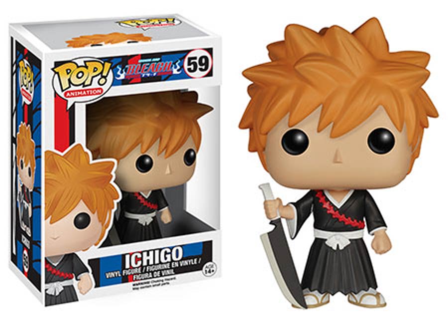 POP Animation 59 Bleach Ichigo Vinyl Figure