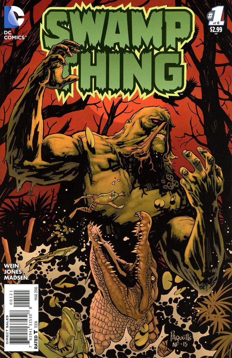 Swamp Thing Vol 6 #1 Cover B Incentive Yanick Paquette Variant Cover