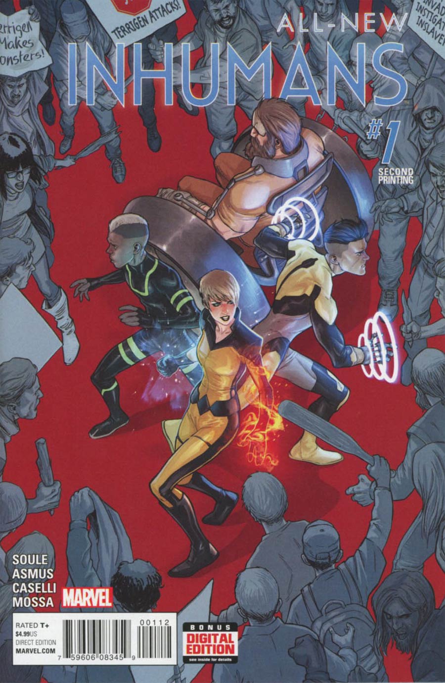 All-New Inhumans #1 Cover G 2nd Ptg Stefano Caselli Variant Cover