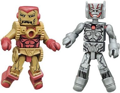Marvel Minimates Series 64 Secret Wars Iron Man 2020 & Ultron 2-Pack