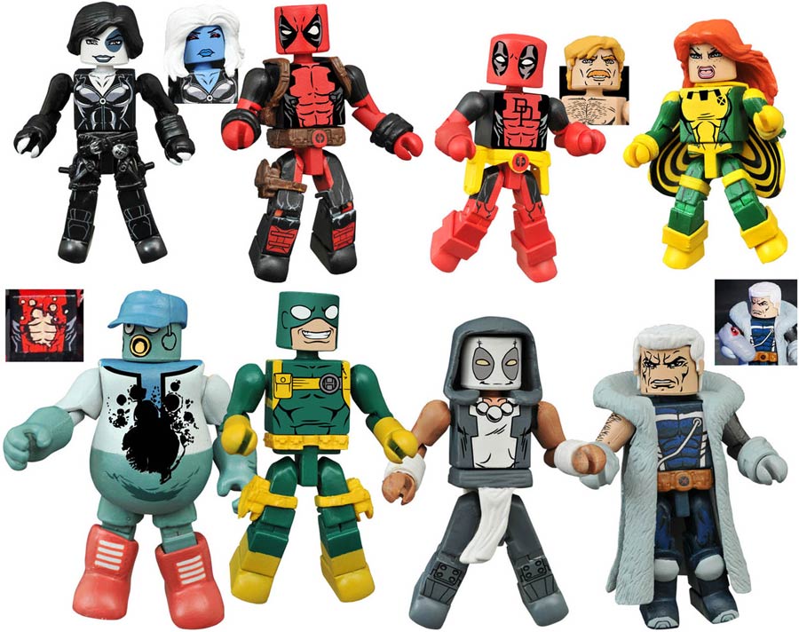 Marvel Minimates Series 65 Deadpool Complete Set Of Four