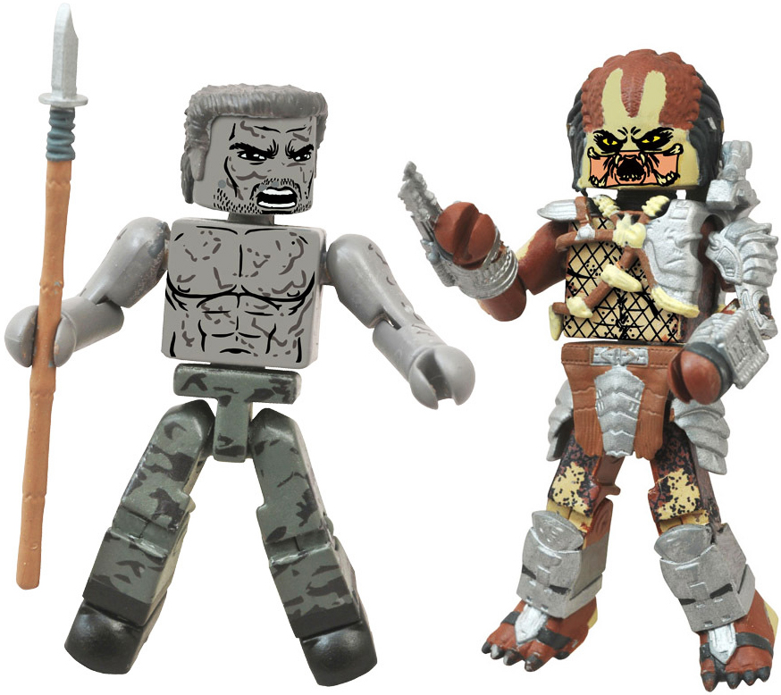 Predator Minimates Series 1 Mud-Covered Dutch & War Cry Predator 2-Pack