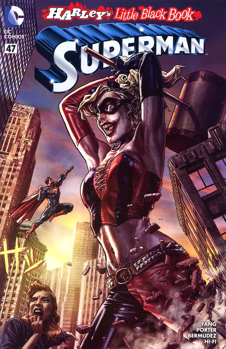 Superman Vol 4 #47 Cover C Variant Lee Bermejo Harley Quinn Cover Without Polybag Color