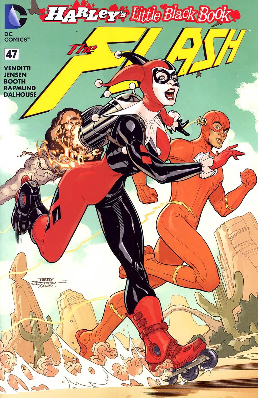 Flash Vol 4 #47 Cover C Variant Terry Dodson Harley Quinn Cover Without Polybag Color