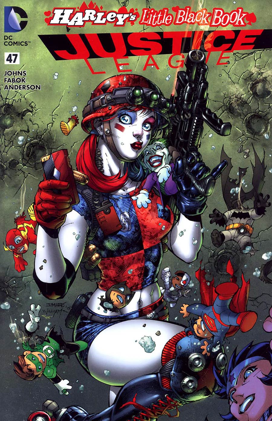 Justice League Vol 2 #47 Cover C Variant Jim Lee Harley Quinn Cover Without Polybag Color