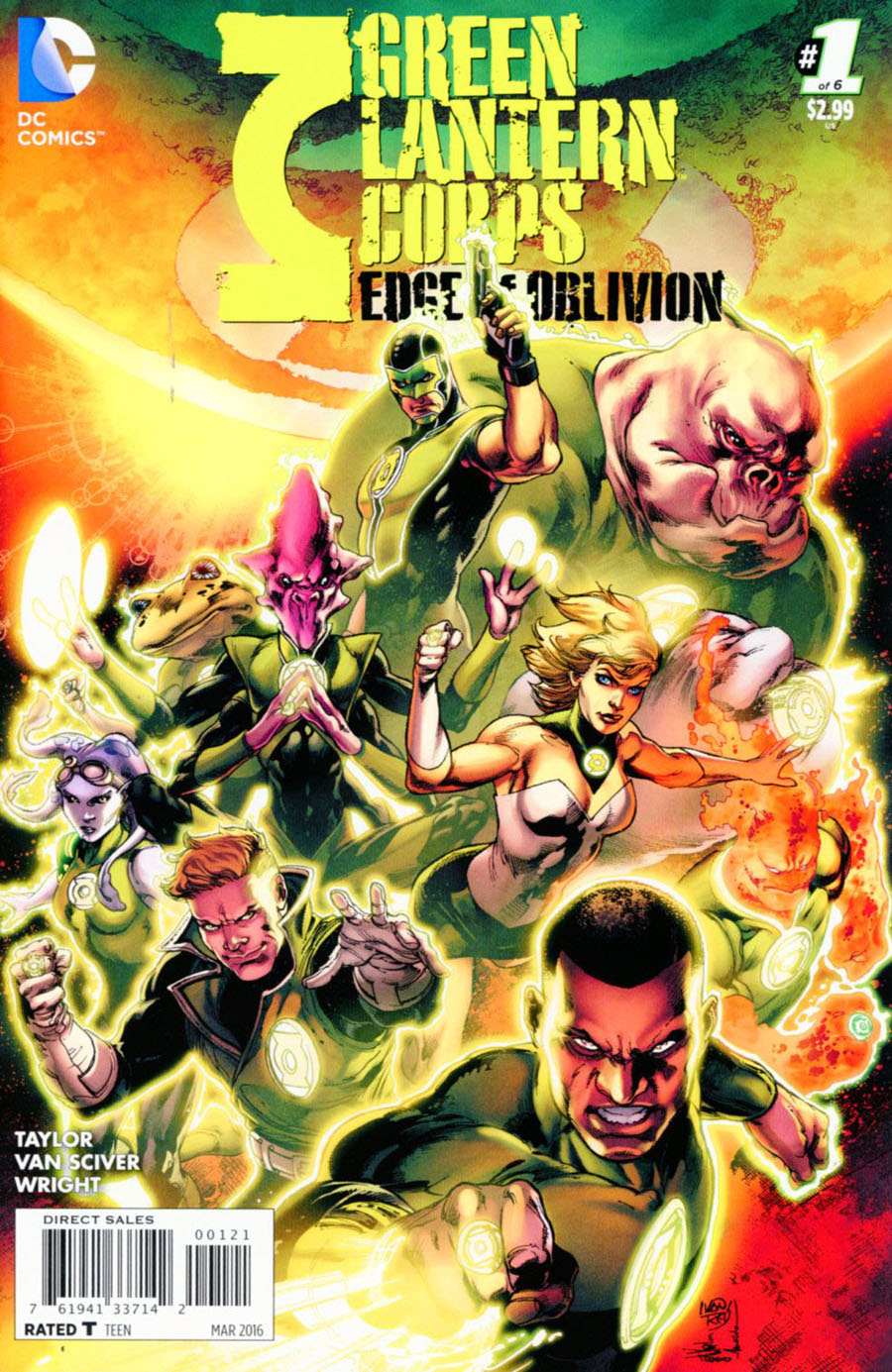 Green Lantern Corps Edge Of Oblivion #1 Cover B Incentive Ivan Reis Variant Cover