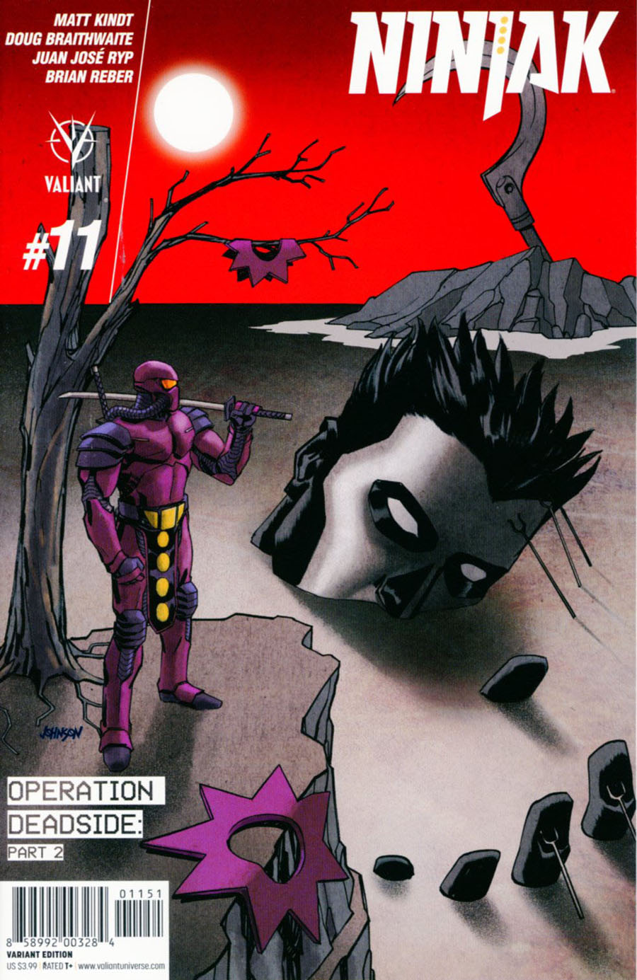 Ninjak Vol 3 #11 Cover E Incentive Dave Johnson Variant Cover