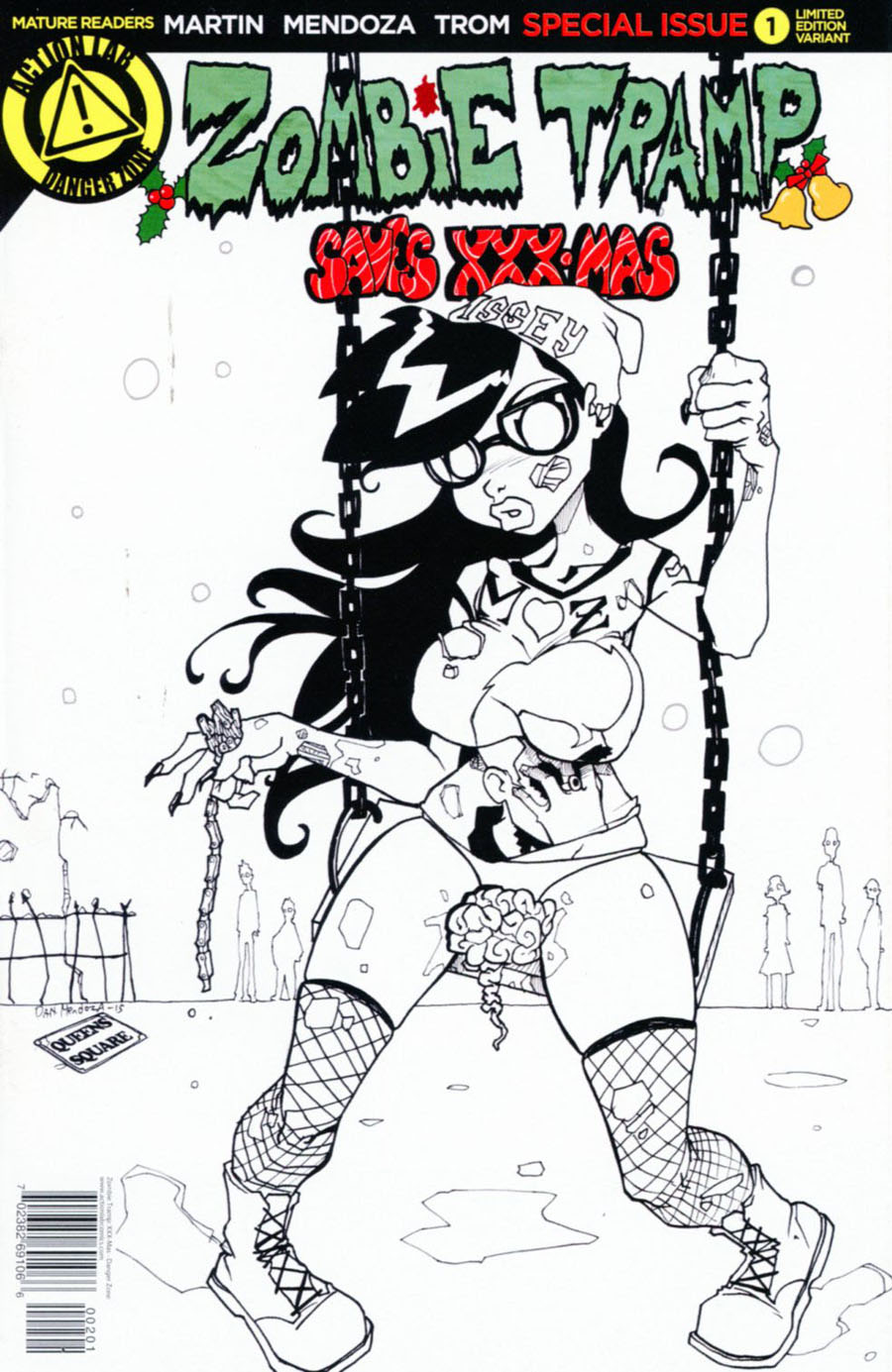Zombie Tramp XXX-Mas Special Cover H Variant Dan Mendoza AOD Sketch Variant Cover