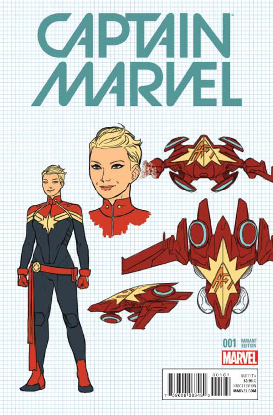 Captain Marvel Vol 8 #1 Cover F Incentive Kris Anka Design Variant Cover