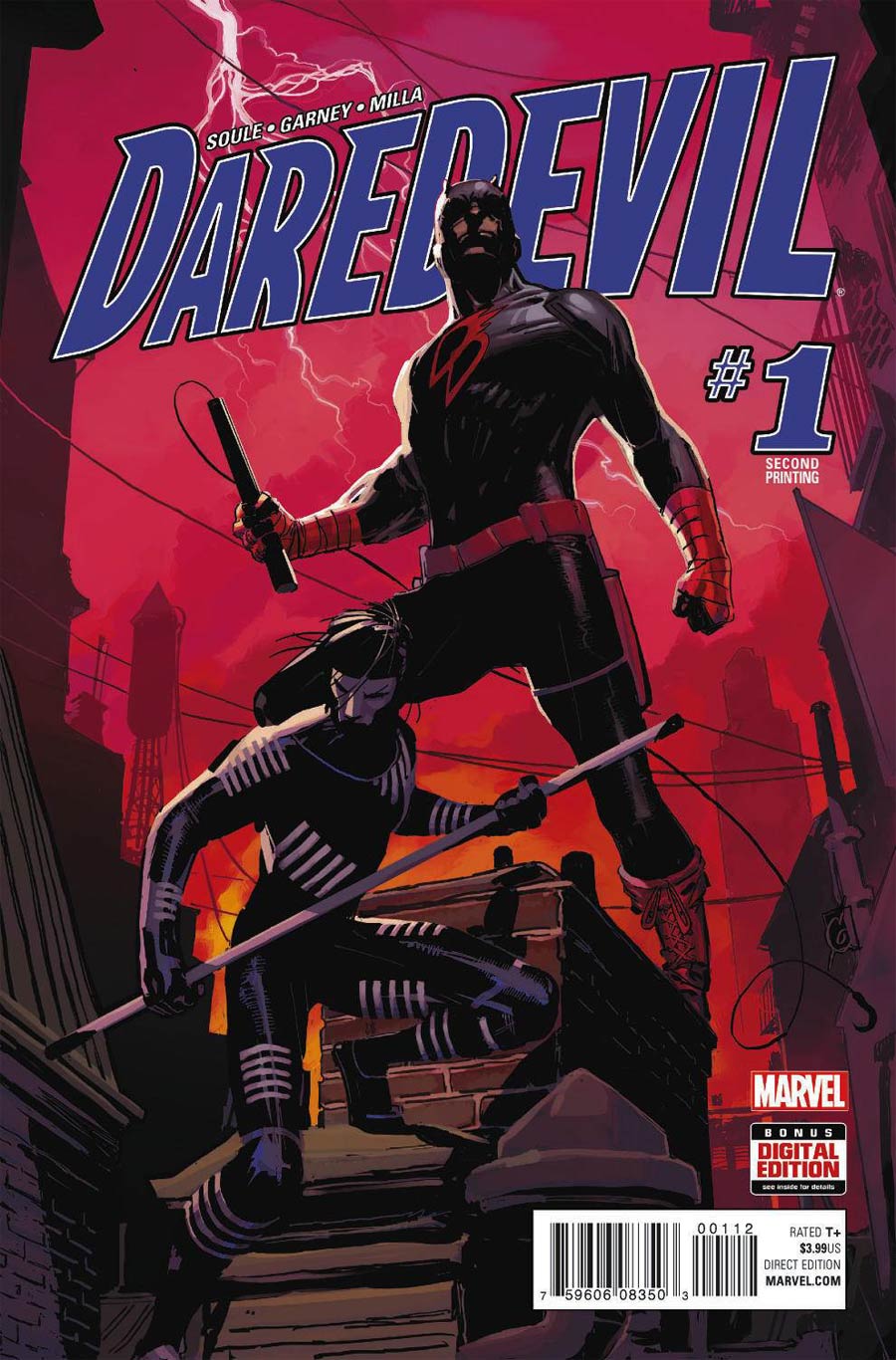 Daredevil Vol 5 #1 Cover H 2nd Ptg Ron Garney Variant Cover