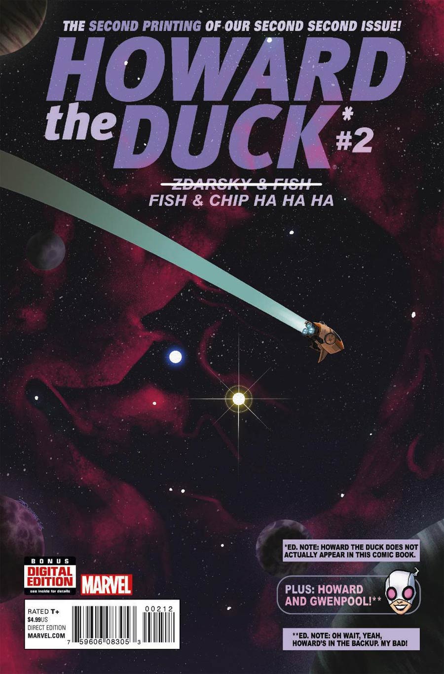 Howard The Duck Vol 5 #2 Cover E 2nd Ptg Joe Quinones Variant Cover