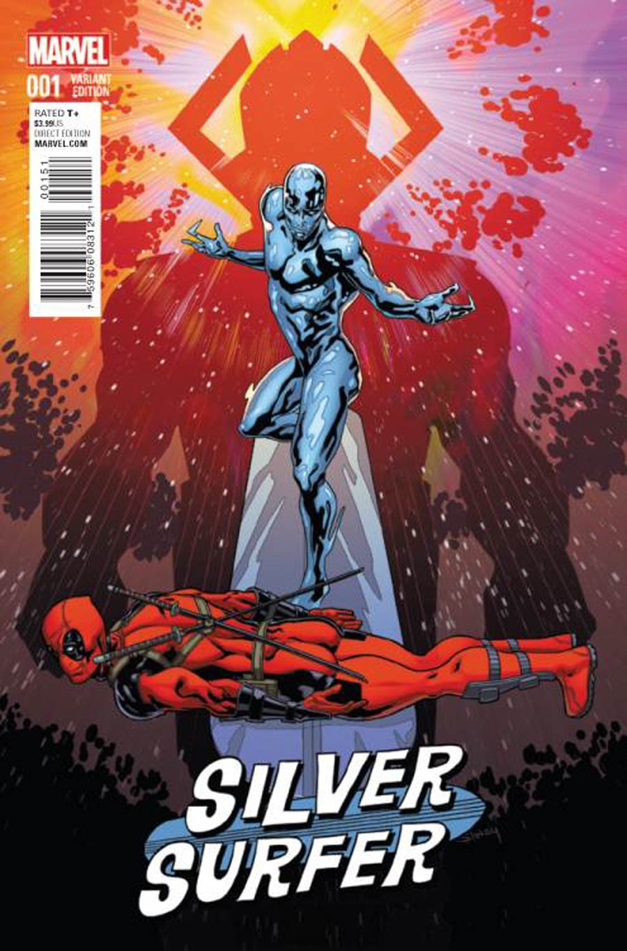 Silver Surfer Vol 7 #1 Cover D Incentive Wil Sliney Deadpool Variant Cover