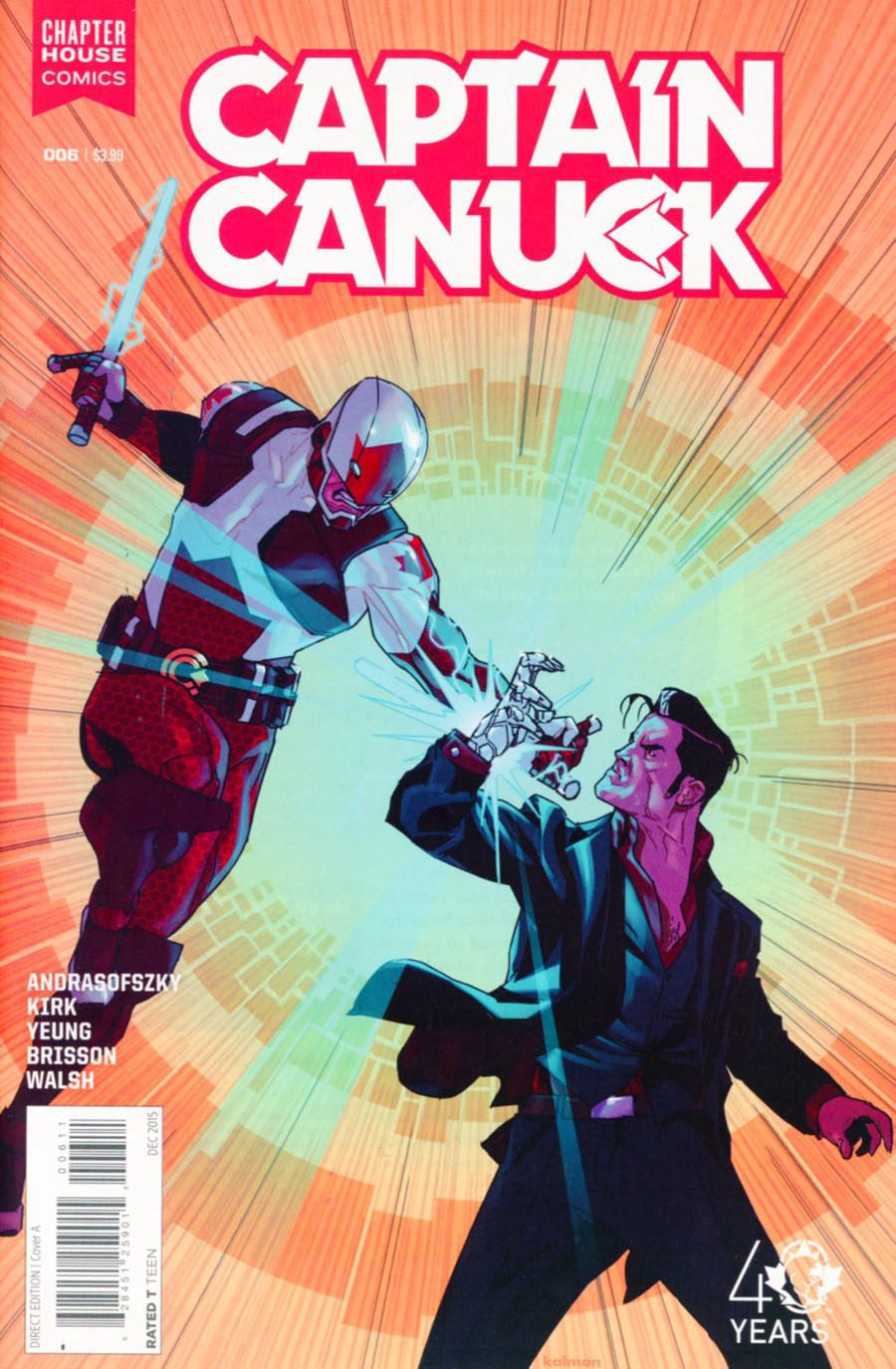 Captain Canuck Vol 2 #6 Cover A Regular Kalman Andrasofszky Cover