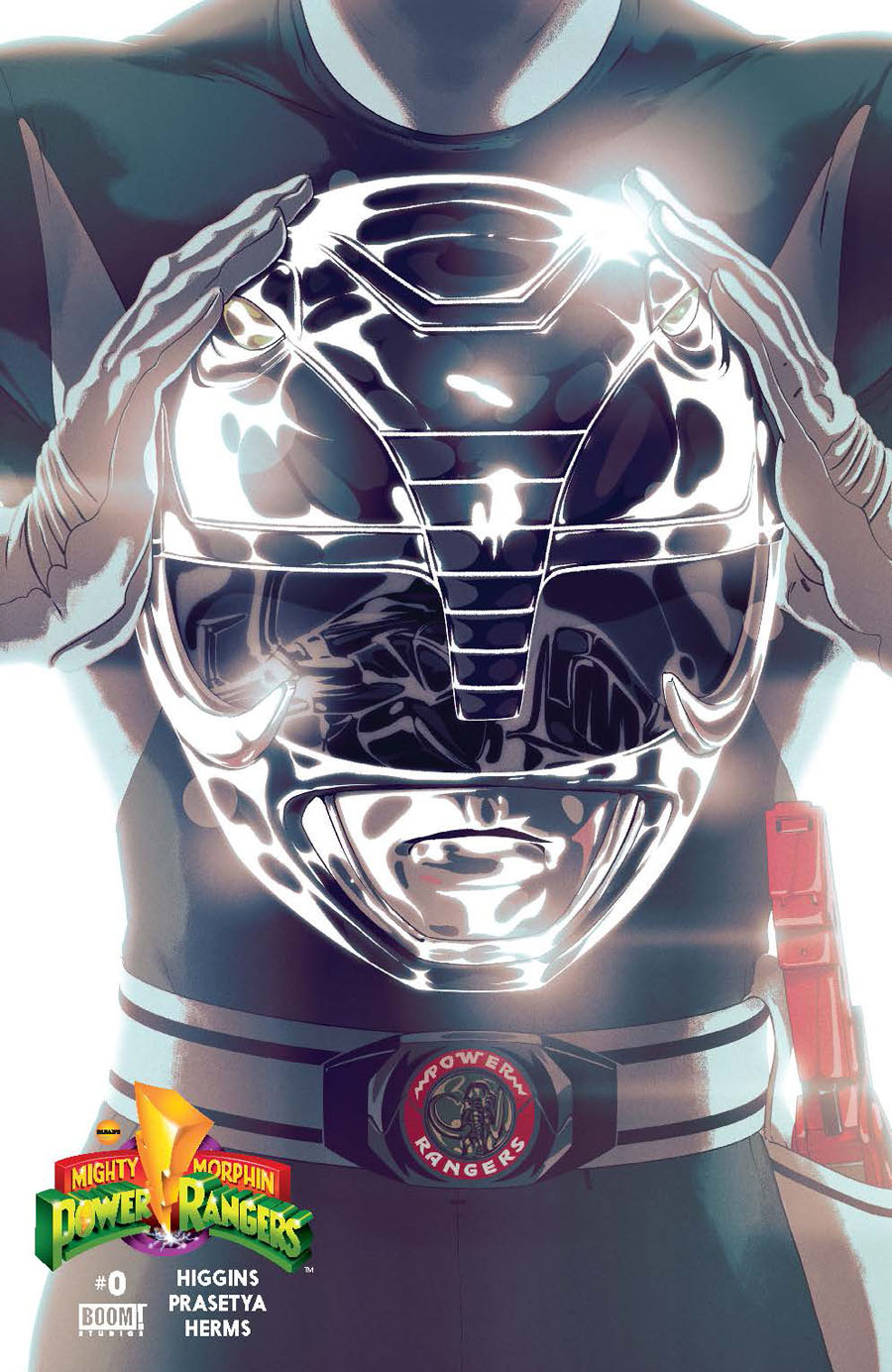 Mighty Morphin Power Rangers (BOOM Studios) #0 Cover B 1st Ptg Regular Black Ranger Cover