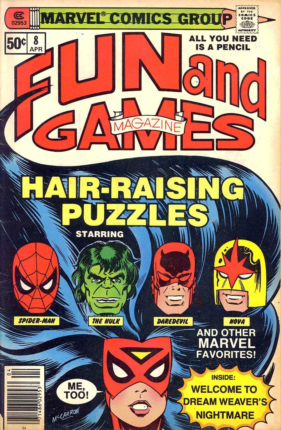 Marvel Fun and Games #8 Cover A Unused