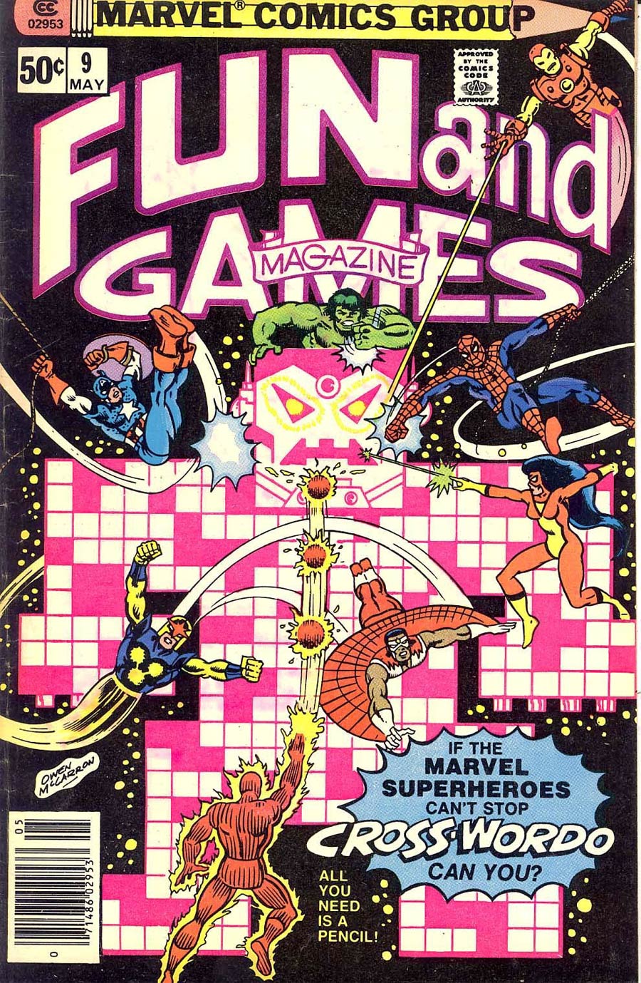 Marvel Fun and Games #9 Cover A Unused
