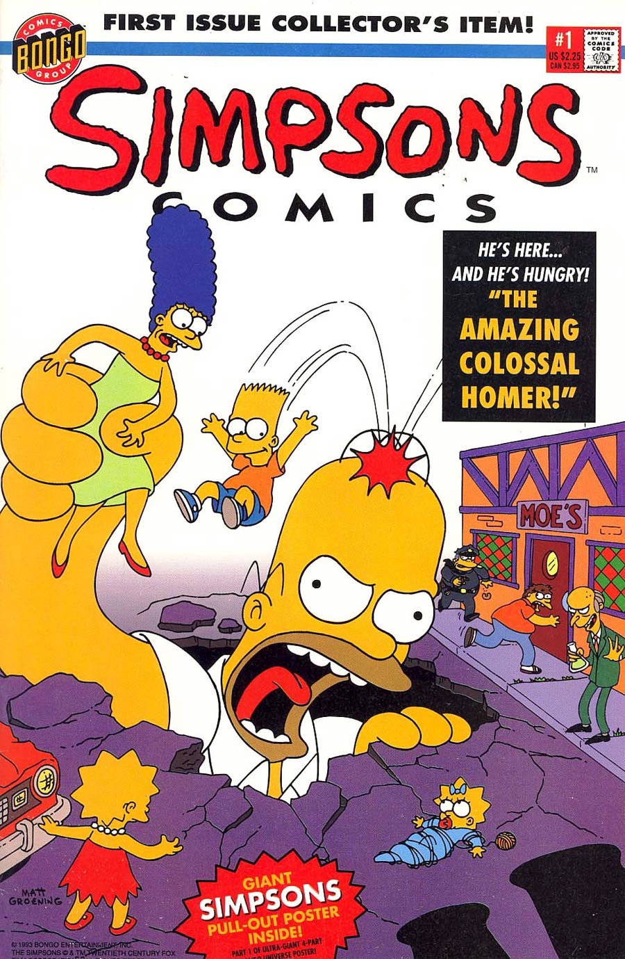 Simpsons Comics #1 Cover B Without Poster