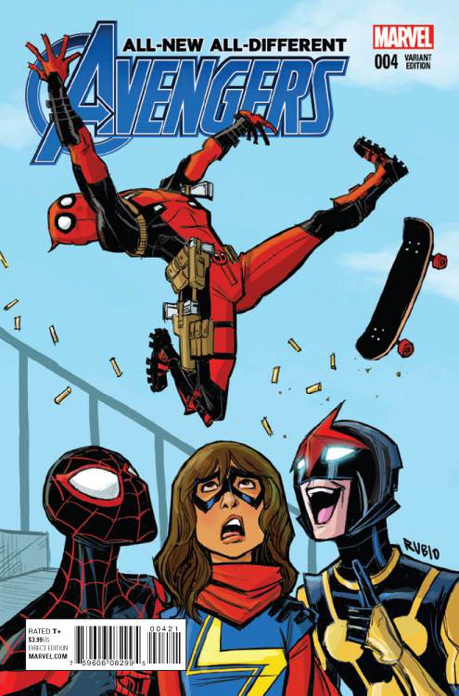 All-New All-Different Avengers #4 Cover B Incentive Bobby Rubio Deadpool Variant Cover