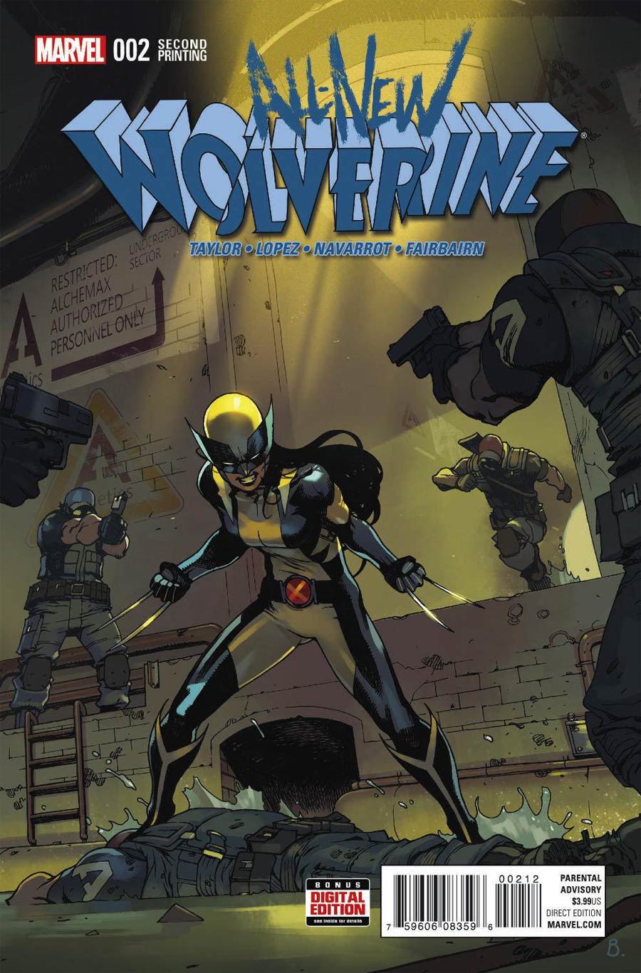 All-New Wolverine #2 Cover C 2nd Ptg Bengal Variant Cover