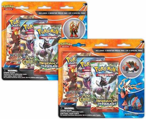 Pokemon TCG Mega Blaziken Swampert 3-Pack Pin